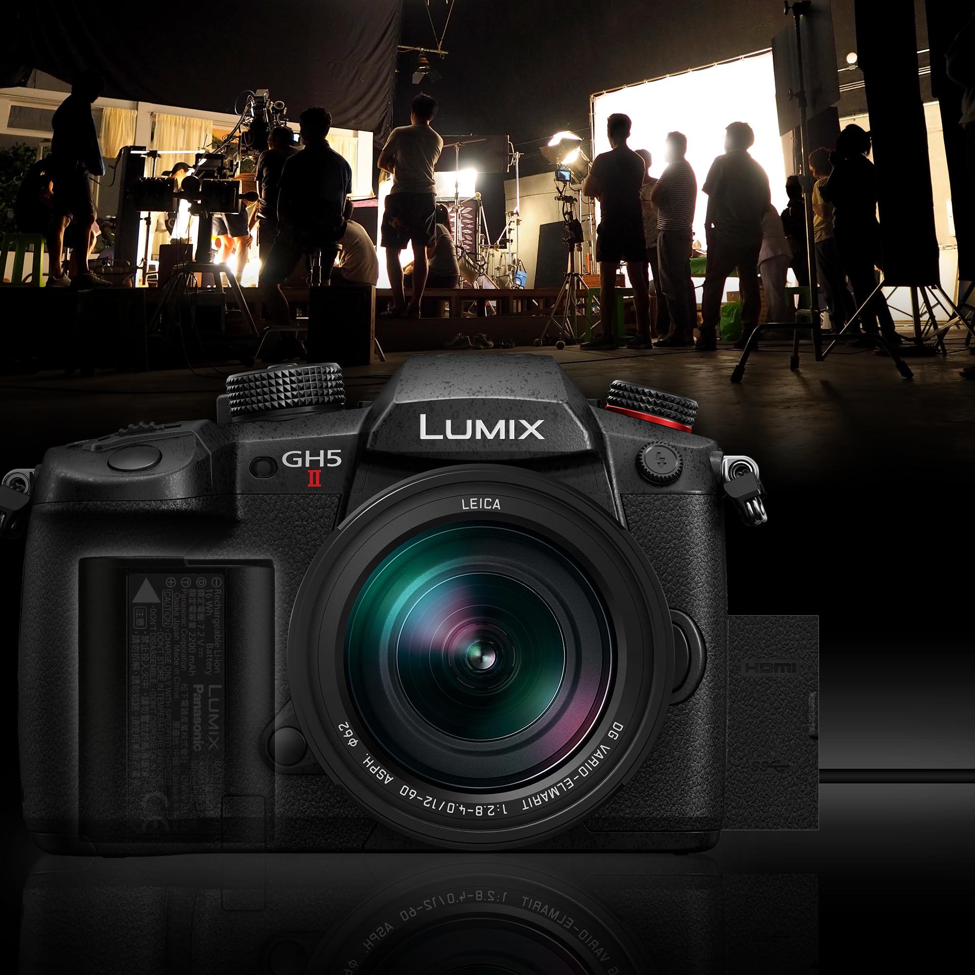 Panasonic Lumix DC-GH5M2E Fotocamera Mirrorless con Sensore MOS 4/3 20.3 MP, Doppio Stabilizzatore, C4K 60p, 4:2:2 10bit, Live Streaming Wireless, Ottimale per Video