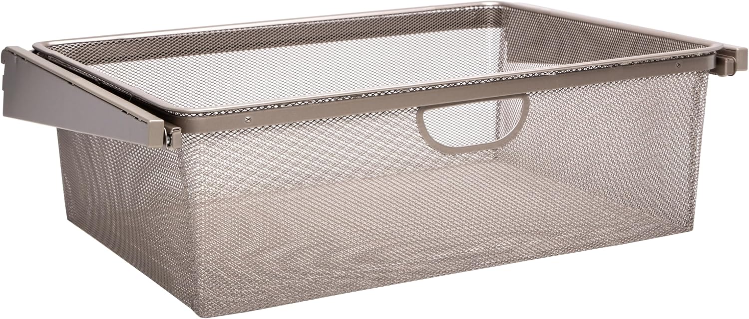 Closet Culture by Knape & Vogt 23 in. Champagne Nickel Basket Surround Kit for Wire Mesh Basket, Compatible Only with Closet Culture Closet Systems, 0335-SRND-CN