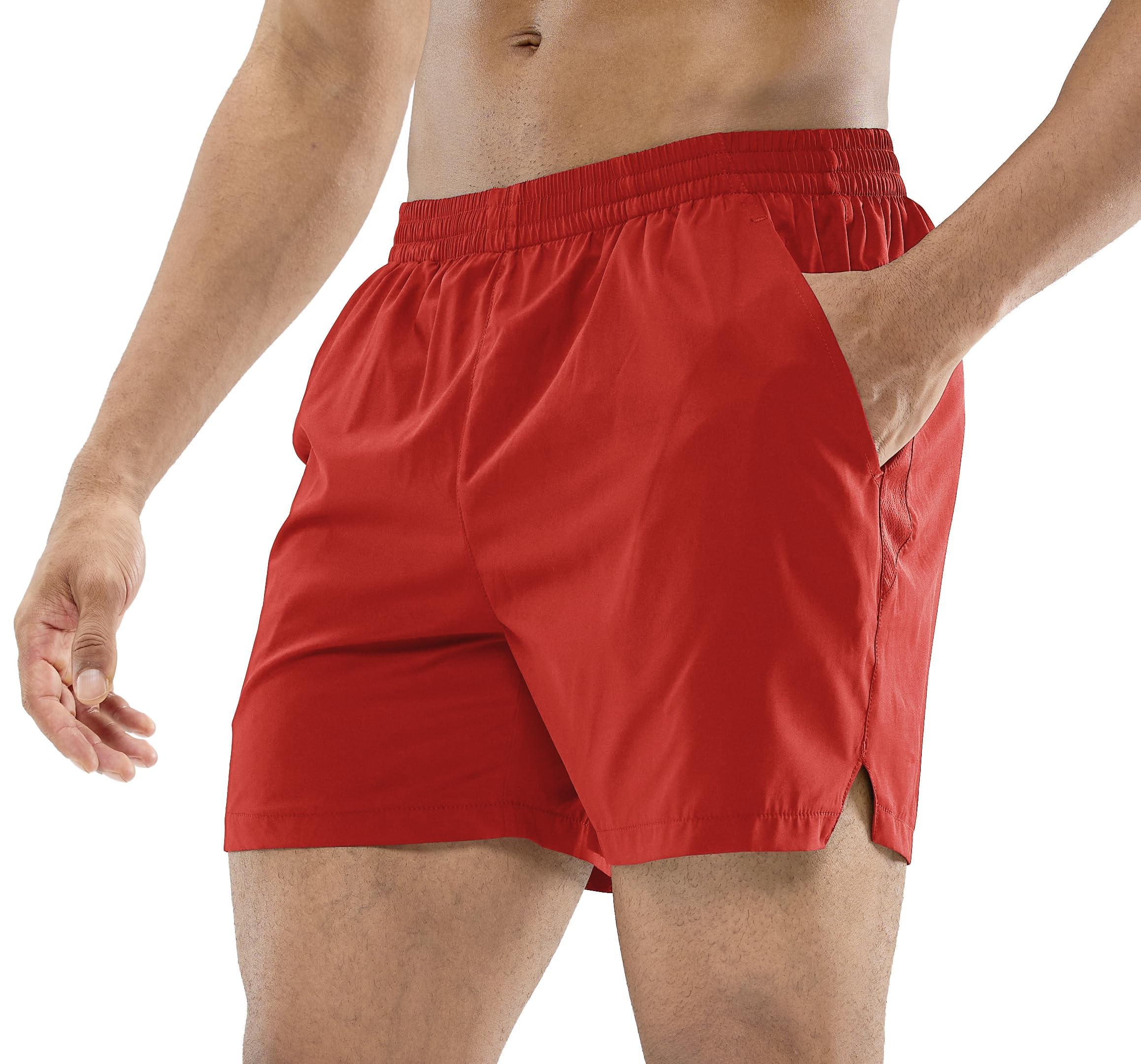 MIER Men's 5 Inch Inseam Running Shorts, Quick-Dry with Pockets