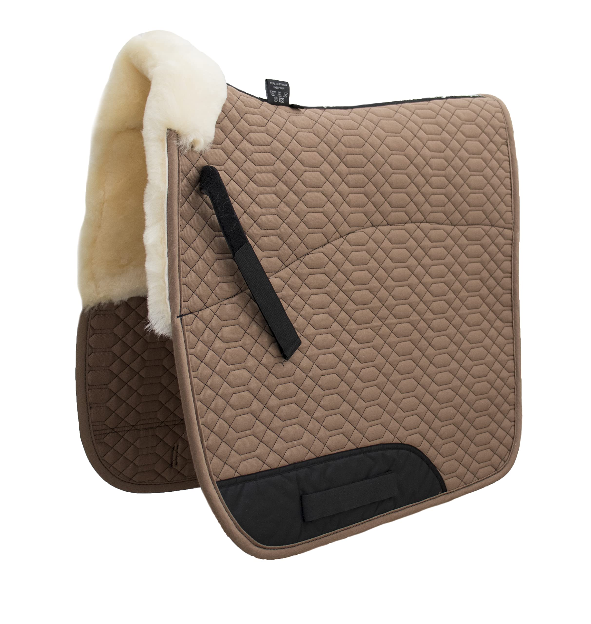 Engel Germany gualdrappa Pelle di Agnello cottone Marrone Chiaro (Schabra 1) dai Colori Vivaci: da Abbinare a 12 Colori di Pelliccia di Agnello!
