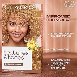 Clairol Textures & Tones Permanent Hair Dye, 5G Caramel Brown Hair Color, Pack of 1