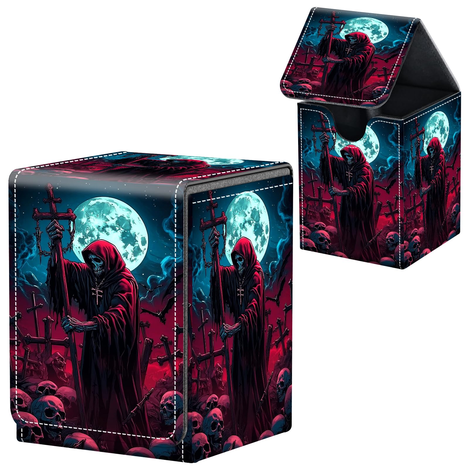 Amazon.com: MTG Commander Deck Box, PU Leather Strong Magnet Card
