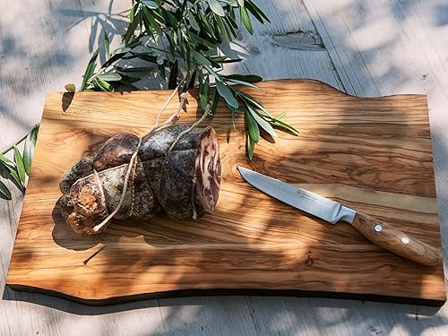 Vista 11 de Wüsthof AMICI - Cuchillo Santoku de borde hueco de 7 pulgadas, color marrón