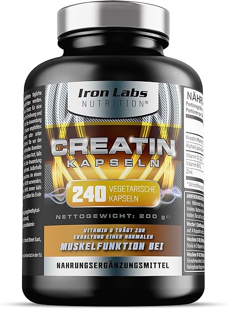 Creatin Kapseln – Kreatin Monohydrat – 4.206mg pro Portion x 40 ...
