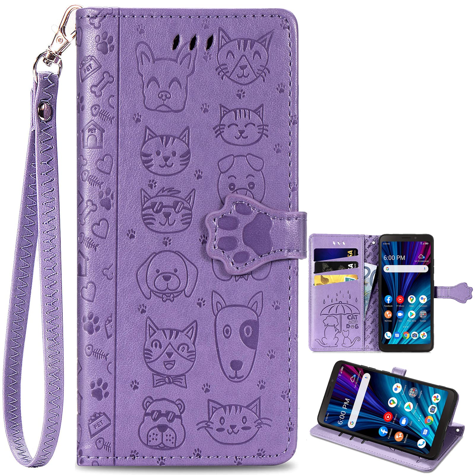 Sunrive Cover compatibile con ULEFONE NOTE 14 / Note 14 Pro, Custodia con supporto di stand e