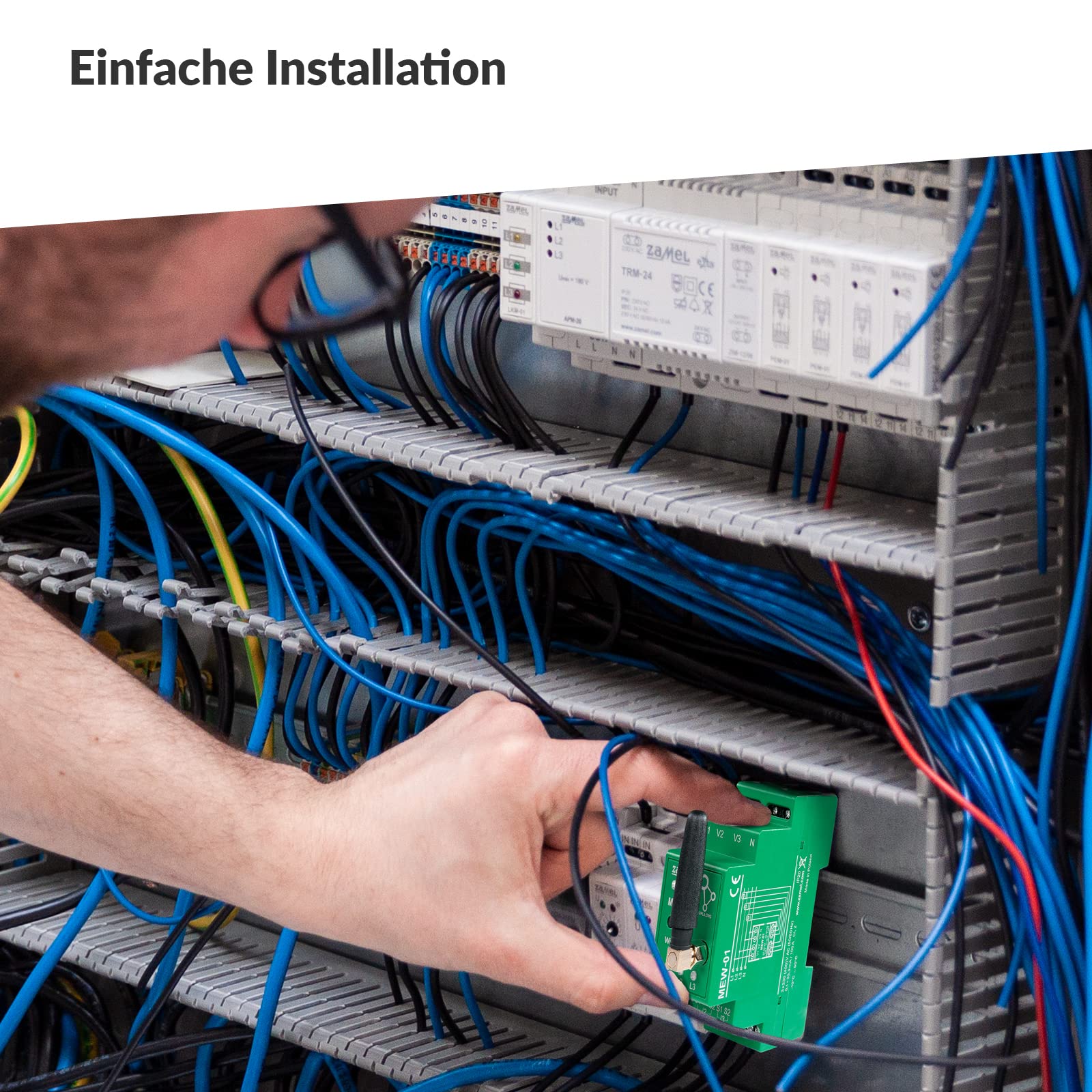 Supla Zamel - Contatore di Energia Wifi I Misuratore Consumo Elettrico I Controllo Consumi Elettrici I Contascatti per Misura dell'energia I Misuratori di tensione I MEW-01/ANT