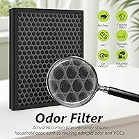 Vista 5 de Filtros de repuesto prémium HY4866 compatibles con purificador de aire Morento HY4866, WESTHEY HY4866 y YIOU M1, 4 paquetes