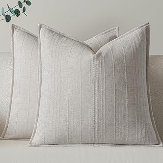 25 Bedroom Decor Ideas with Light Wood Furniture and Neutral Tones 45 a moment Linen Pillow Covers Set of 2,Boho Farmhouse Throw Pillowcases N...