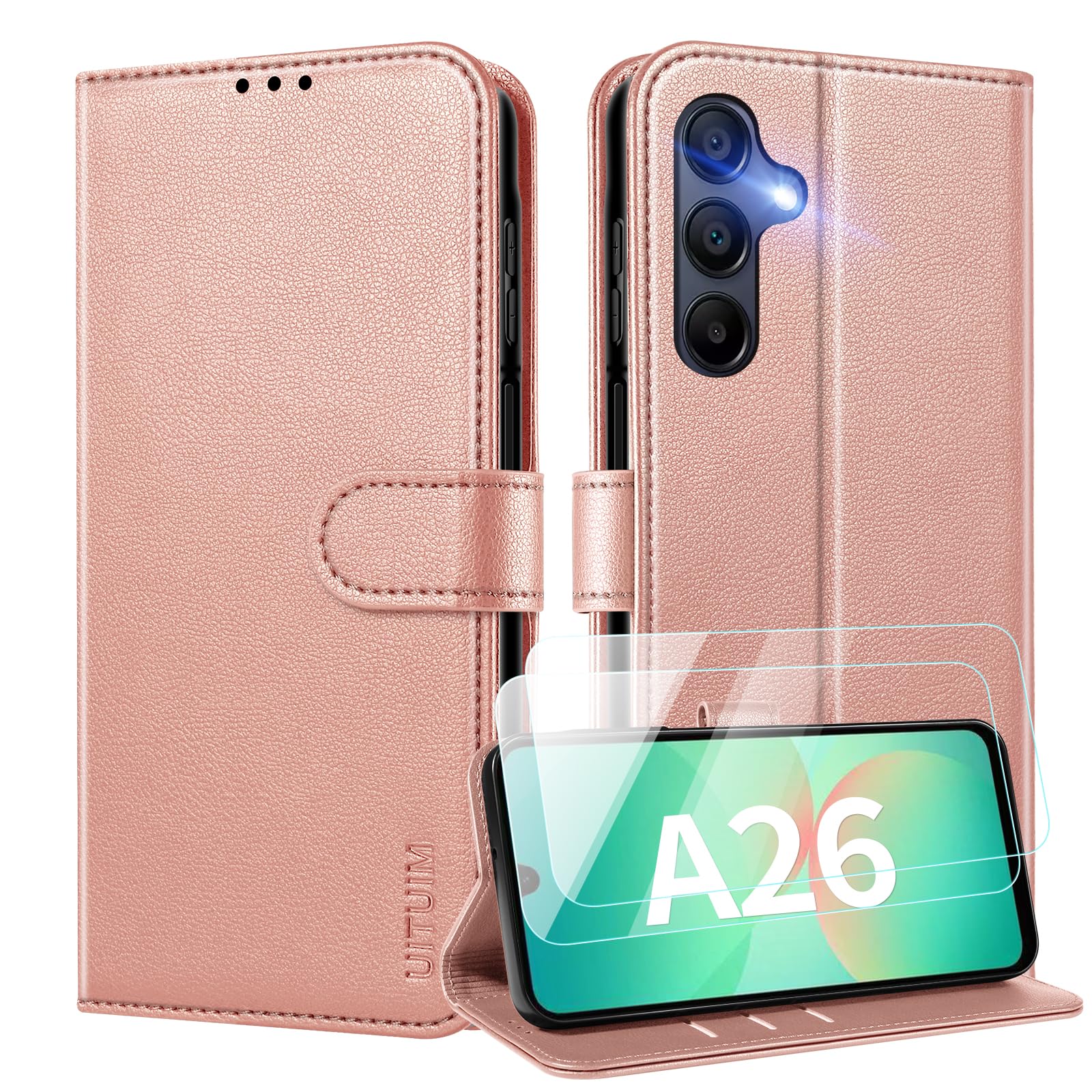 UITUIM Handyhülle für Samsung Galaxy A26 5G Klapphülle Leder Klappbar