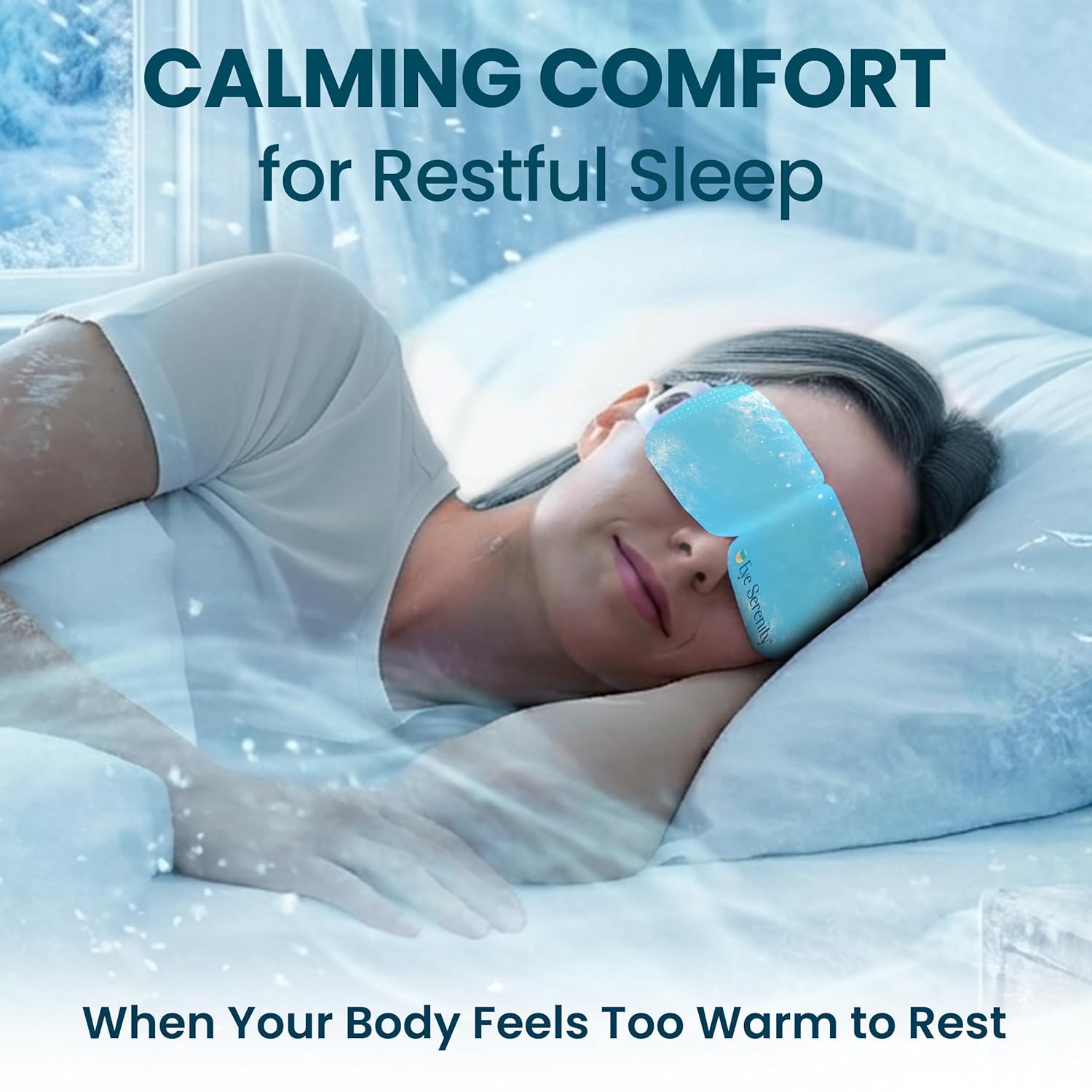 CHILL Self Cooling Eye Mask for Puffy Under-Eyes, Dark Circles, Hyaluronic Acid Long-Lasting Disposable Cold Eye Compress, Easter Basket Stuffers, Spa Relaxation and Self-care Gifts for Women & Men