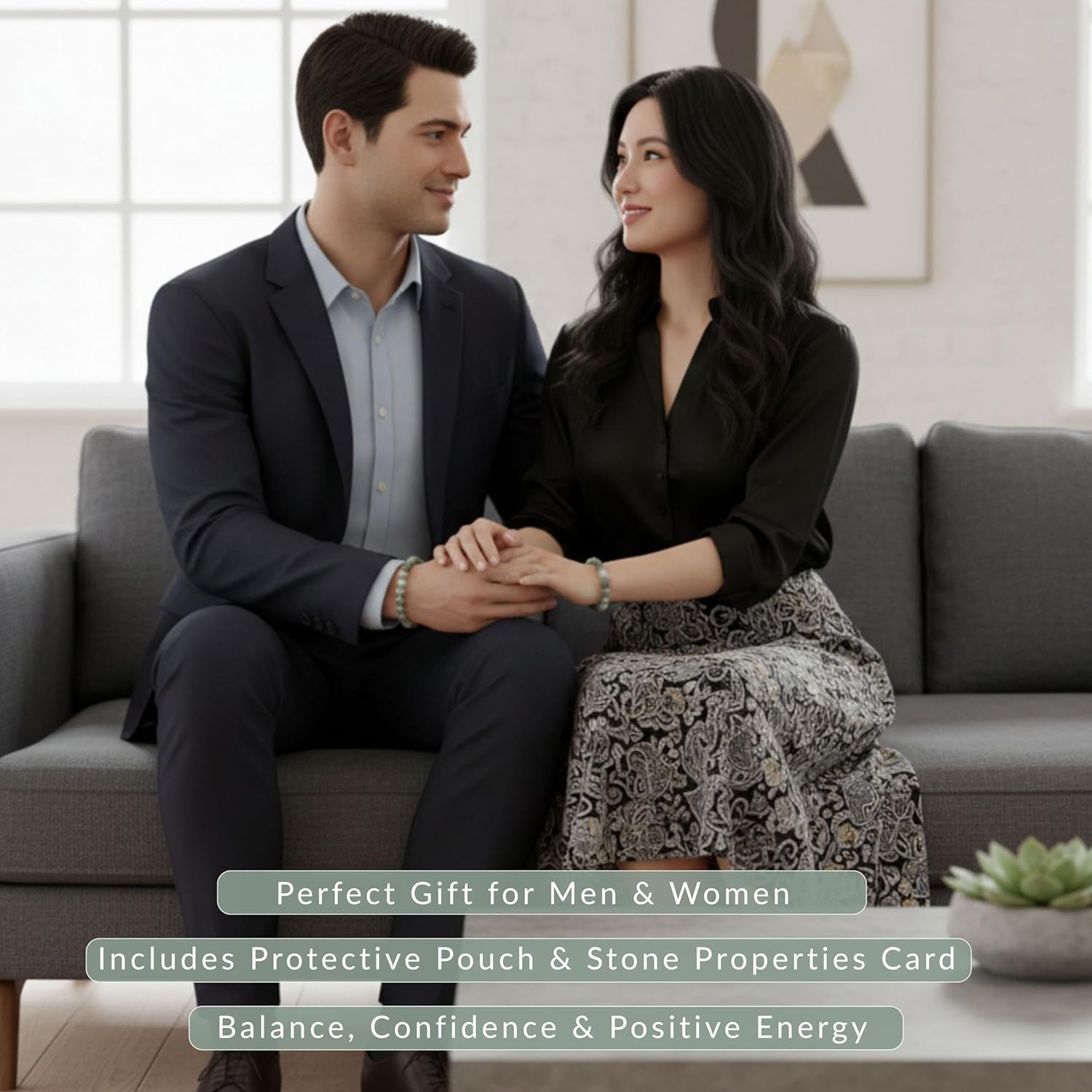 Cherry Tree Collection – Handmade Crystal Bracelets with Black Obsidian, Tiger’s Eye and 6 Other Gemstones for Men & Women – 8mm Beaded Bracelet for Healing, Protection & Positive Energy–Sizes S/M/L - Image 6