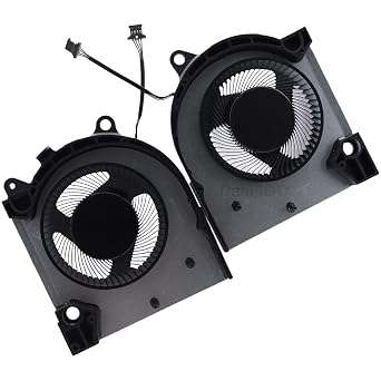 Deal4GO 12v CPU GPU Graphics Cooling Fan Replacement for Dell G15 5510 with RTX 3050 3060 or G15 5511 5515 with RTX 3050 Graphics