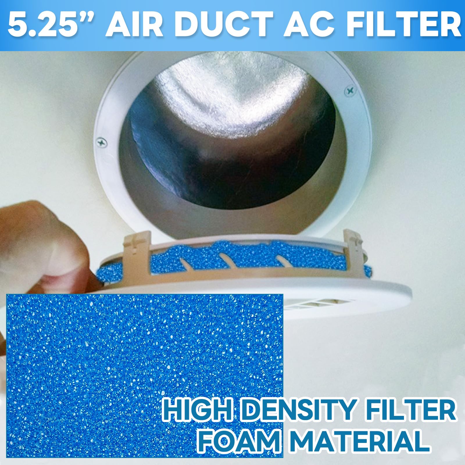 Amazon.co.jp: RVエアフィルター再利用可能、5.25インチラウンド