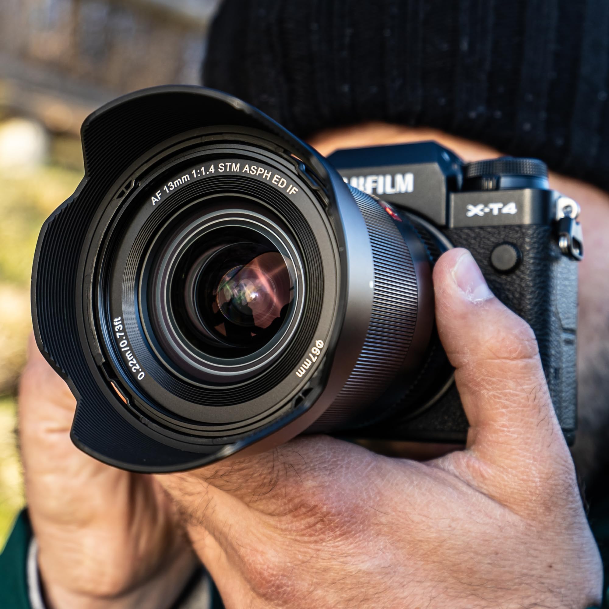 VILTROX Lente 13 mm f/1.4 F1.4 para Fuji x Mount, lente de foco