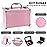 Hot Sugar Makeup Kit for Teenager Girls - Full Starter Cosmetics Set with Eye Shadow Lip Balm Blush Lip Gloss Brush Lip Pencil Eye Pencil and Mirror (Pink Love)