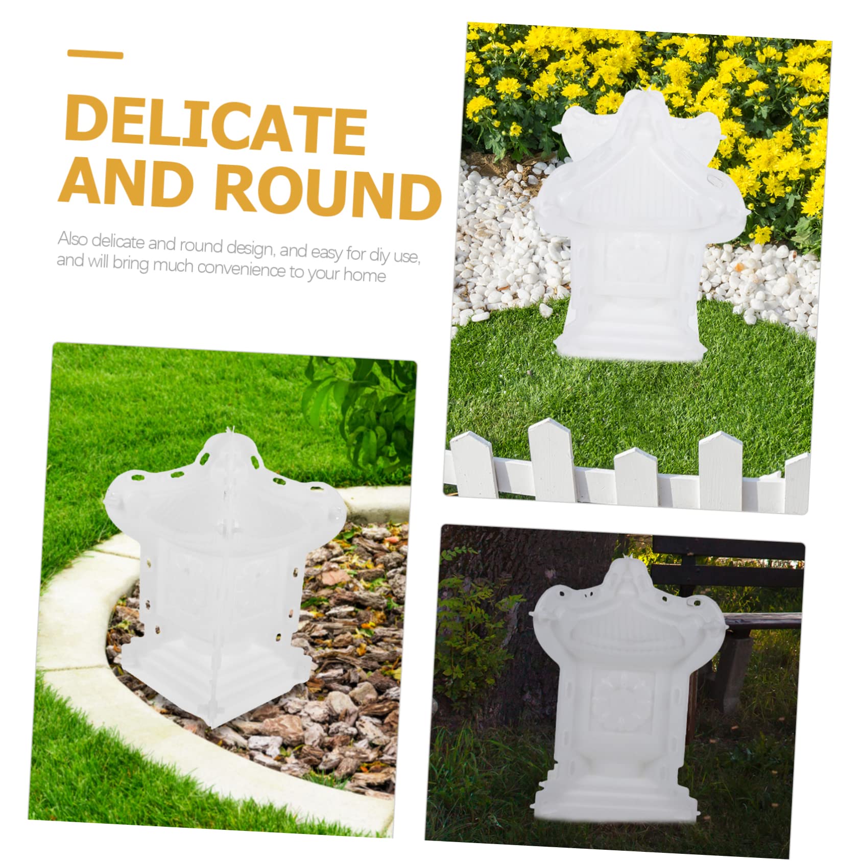 NUOBESTY Molde de Hormigón para Columna Romana y Pabellón, Plástico Fácil de Usar, Diseño para Decoración de Balaustradas en Jardín y Bricolaje Exterior