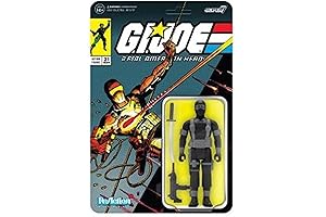 Super7 Ultimates GI Joe Reaction Figure Wave 2 - Snake Eyes (Comic v.1), Grey Black