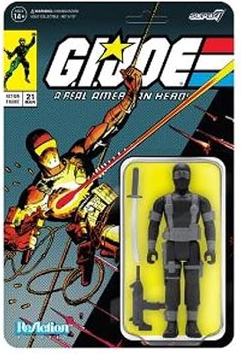 Super 7 GI Joe Reaction Figura Wave 2 - Ojos de serpiente (Comic v.1), gris y negro