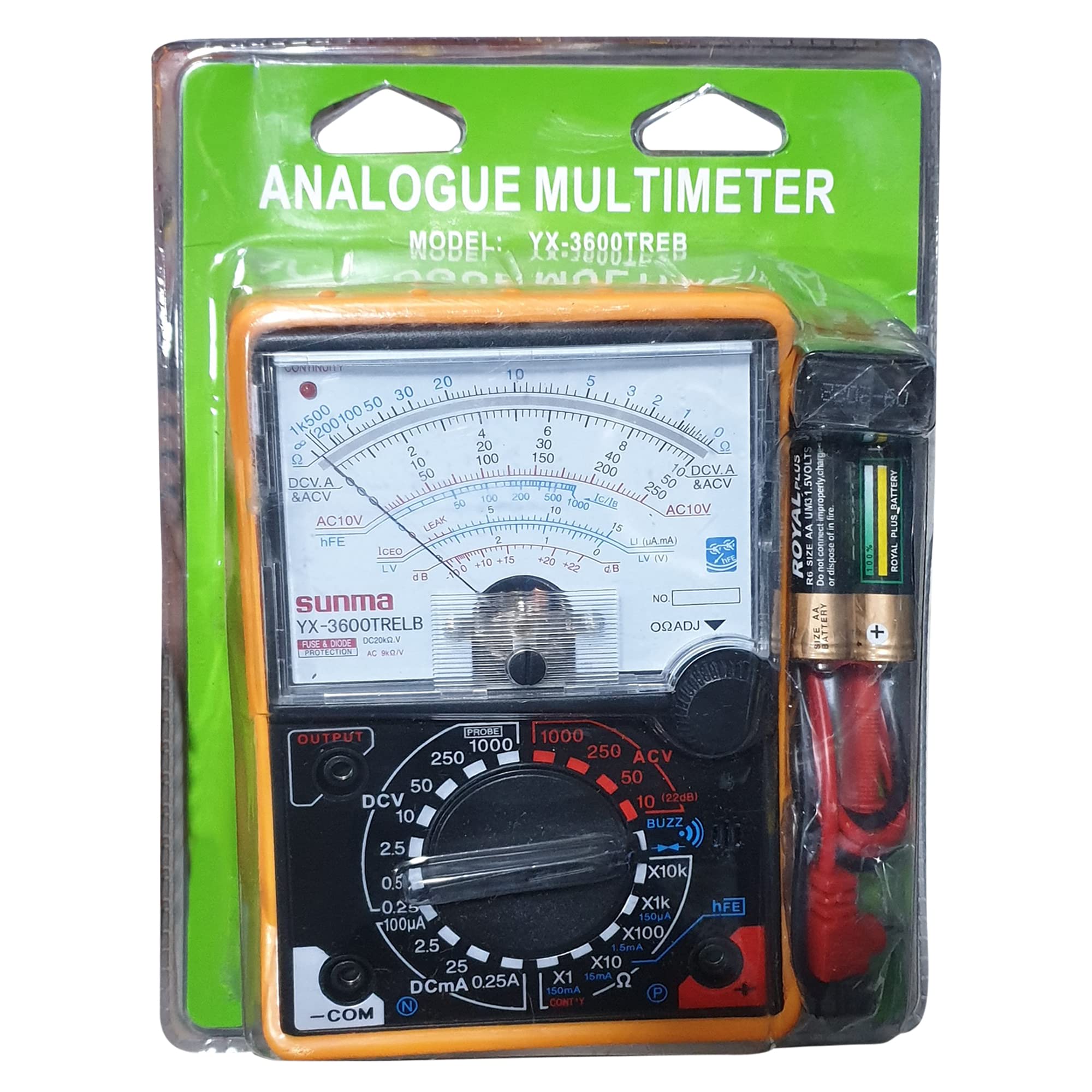 GILHOT Analog Multimeter With Buzzer And Light Heavy Duty. Specifically Designed For Technicians And Other Diy. Batteries And Cell Included, Battery_powered (B08CCXW3YM) Amazon Price History, Amazon Price Tracker