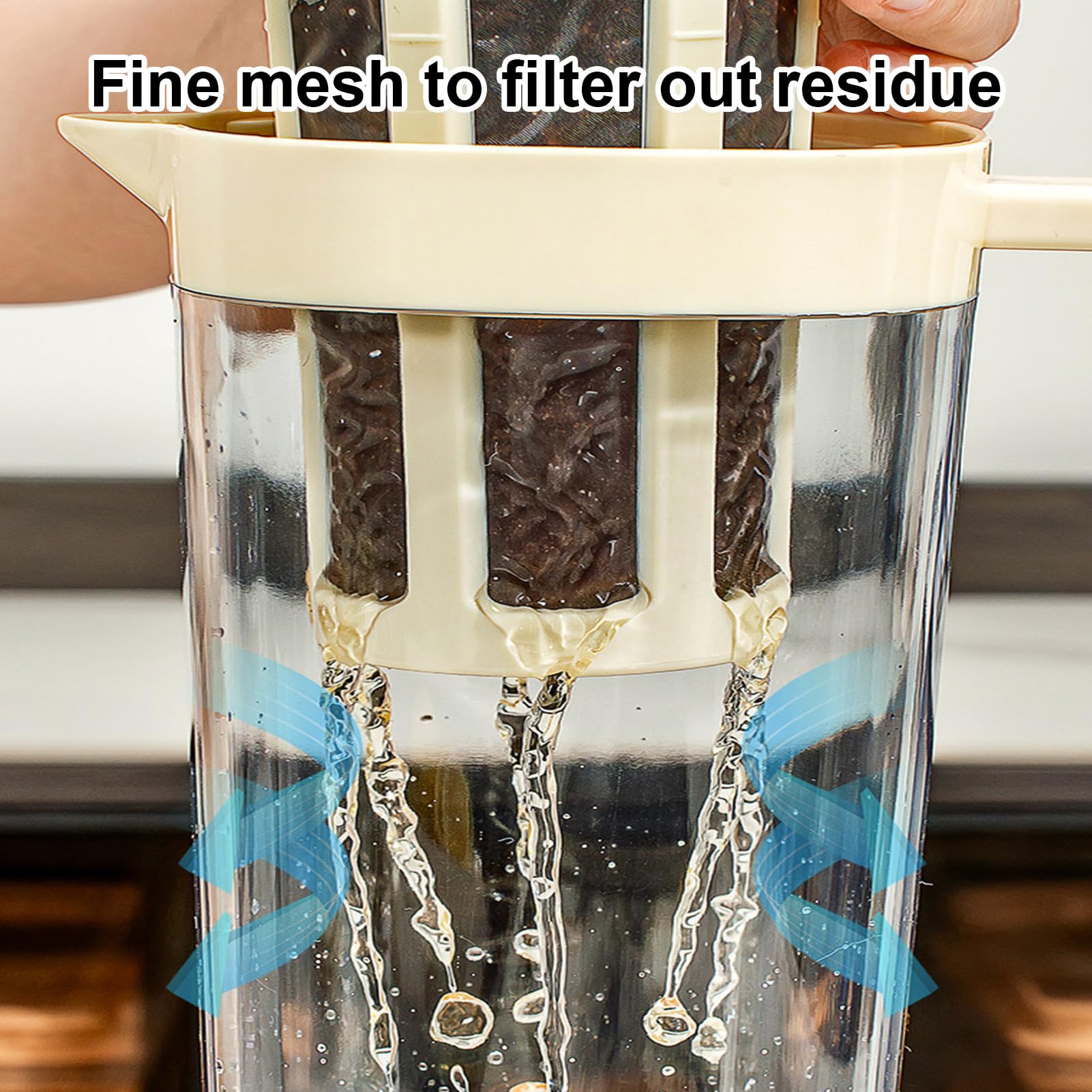 Générique Cold Brew Coffee Maker Acier Inoxydable Filtre 350 Mailles Thé Glacé