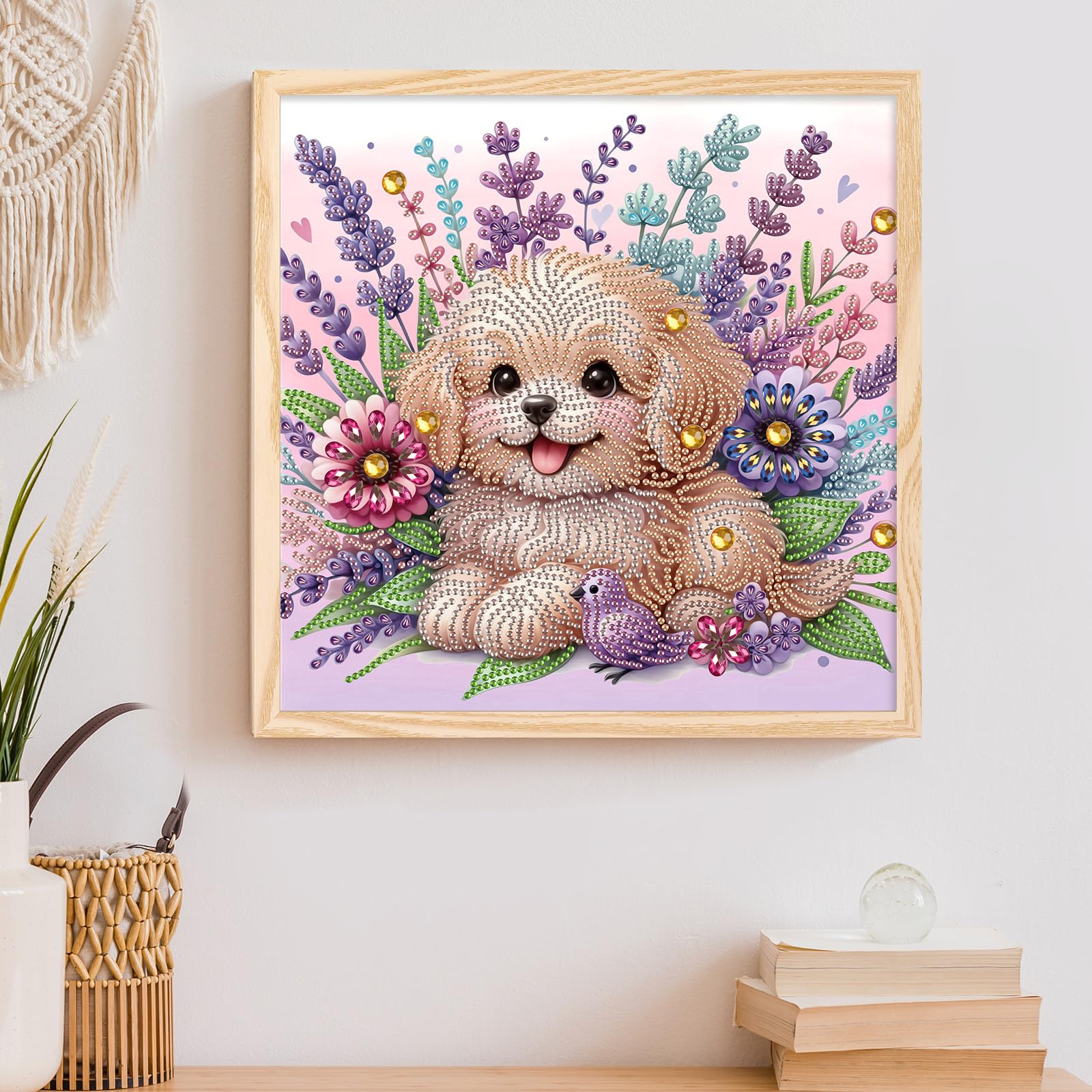 SHEGZHUC Paint Diamond Uccelli 30 x 30 cm Diamond Painting Uccelli Quadri Fiori a Punto Croce Diamond Painting Colibri Fiori Diamond Painting Fiori Quadri da Fare con le Perline Animali Uccello