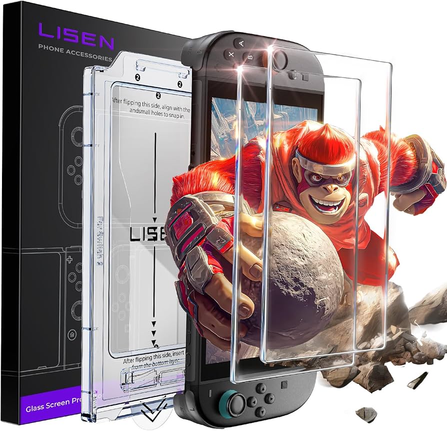 Nintendo Switch + ガラスフィルム Amazon | 【2枚セット】日本旭硝子素材製 Nintendo Switch 1世代