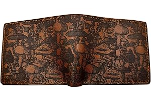 Mushroom Pattern Leather Wallet: Unparalleled Durability, Eco-Conscious Style