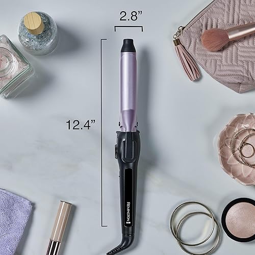 Miniatura 8 de Remington Rizador con clip antiestático de 1 pulgada con protección de titanio, calentamiento rápido, barril de cerámica para rizos clásicos suaves