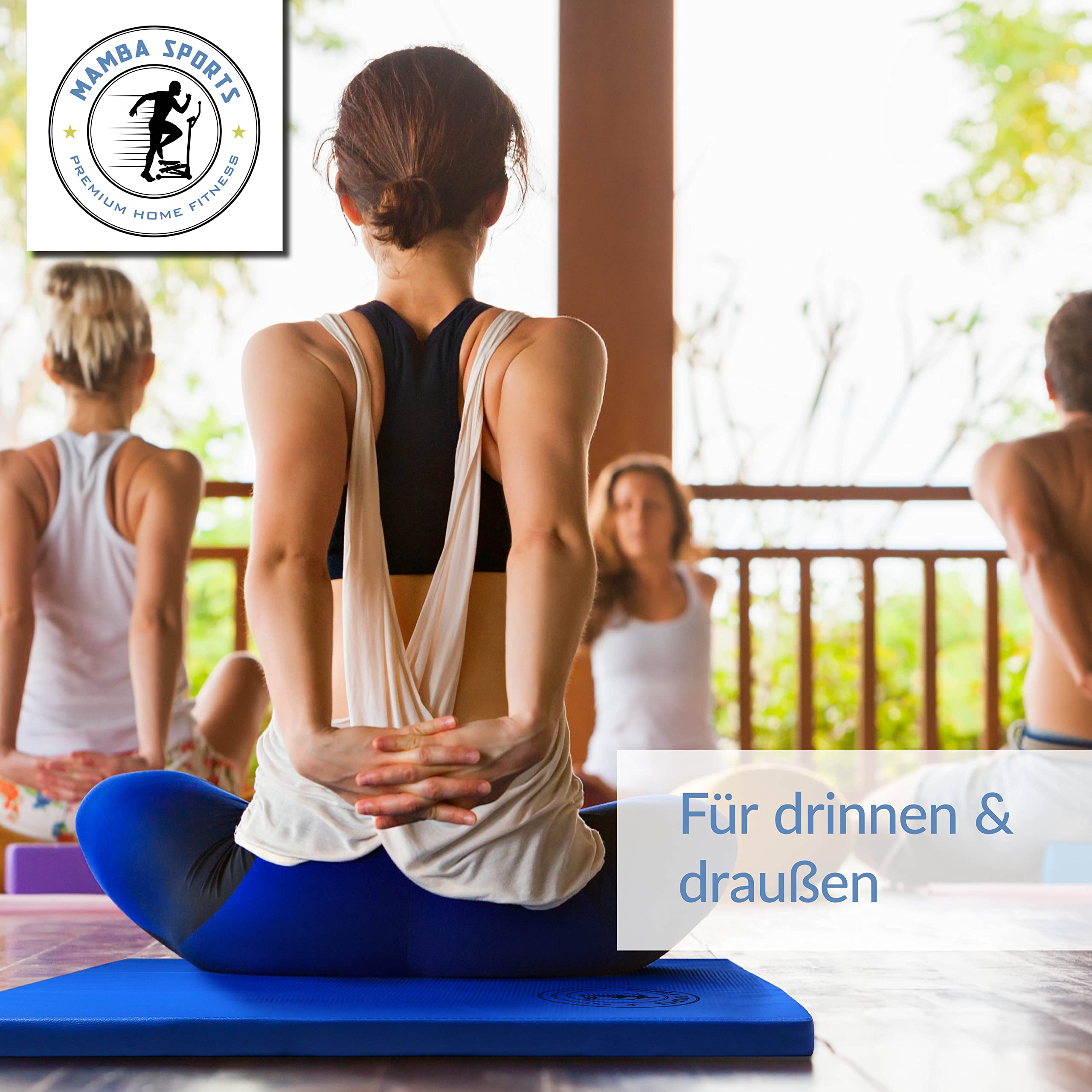 Klappbare Turnmatte - (182 x 70 cm) - 3cm dicke Weichbodenmatte - klappbar - Fallschutzmatten Outdoor & Indoor - Gymnastikmatte faltbar