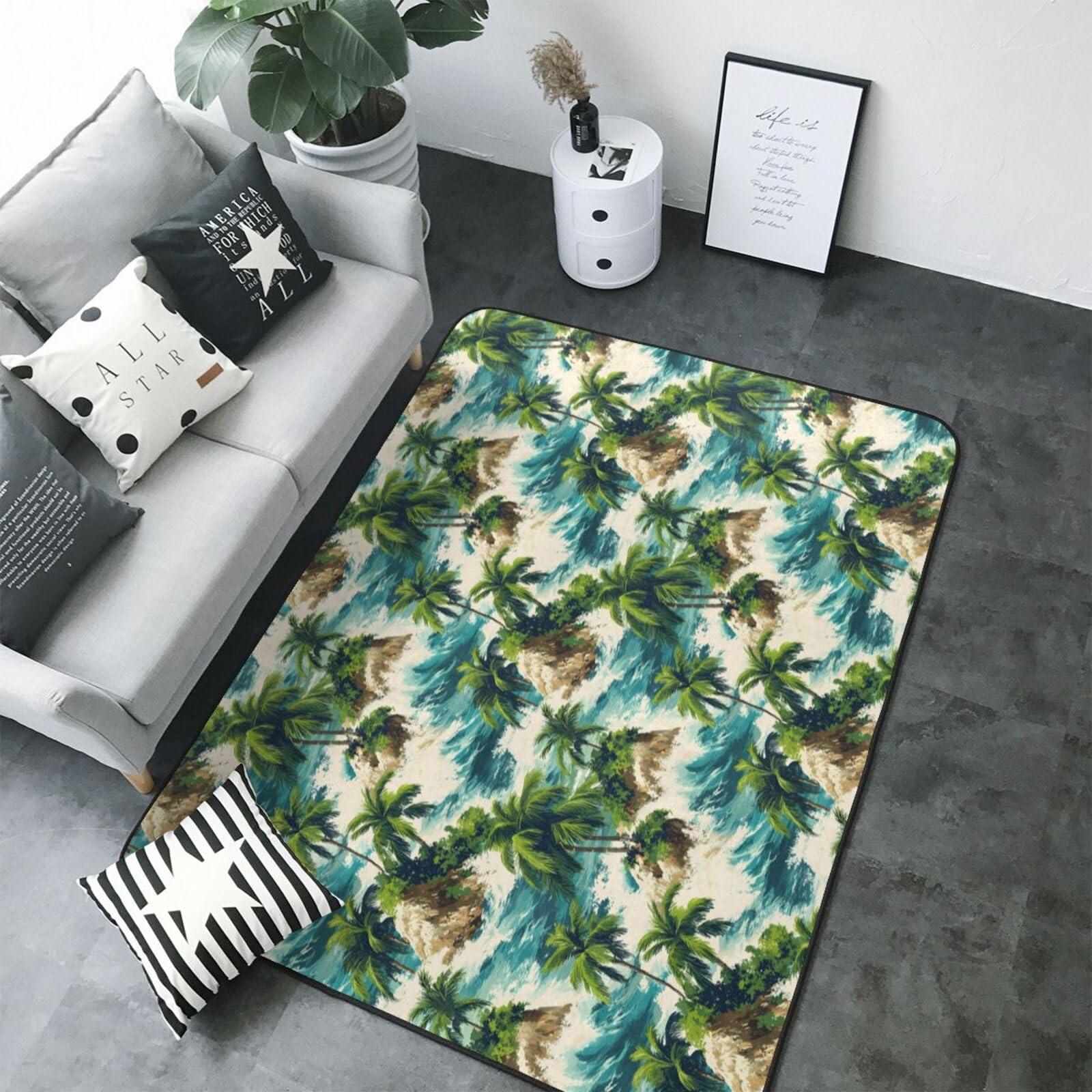 Grand tapis pour salon idéal pour la salle à manger ou chambre d'enfant