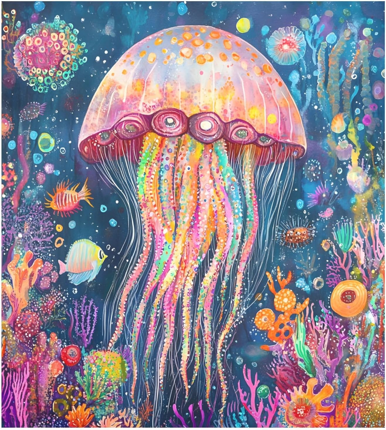 Dishwasher Magnet Cover Large Magnetic Stickers Jellyfish Front Dishwasher Cover Reusable Decal for Home Kitchen Refrigerator Decorative Lid Washing Machine Laundry