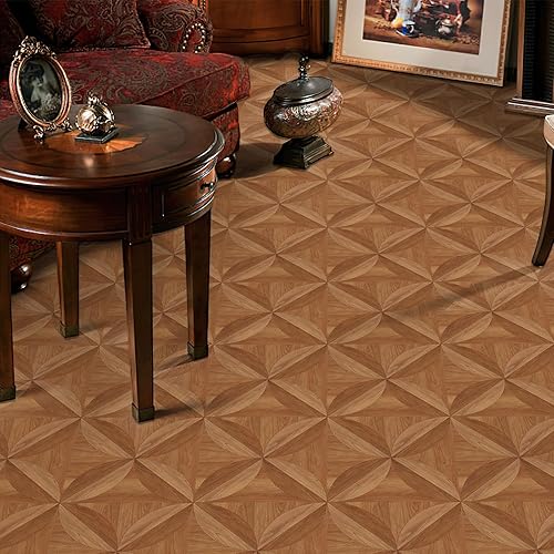 Miniatura 6 de MORCART Azulejos de suelo de 12 x 12 pulgadas, 10 tablones de vinilo, suelo laminado para inquilinos, azulejos de suelo impermeables para