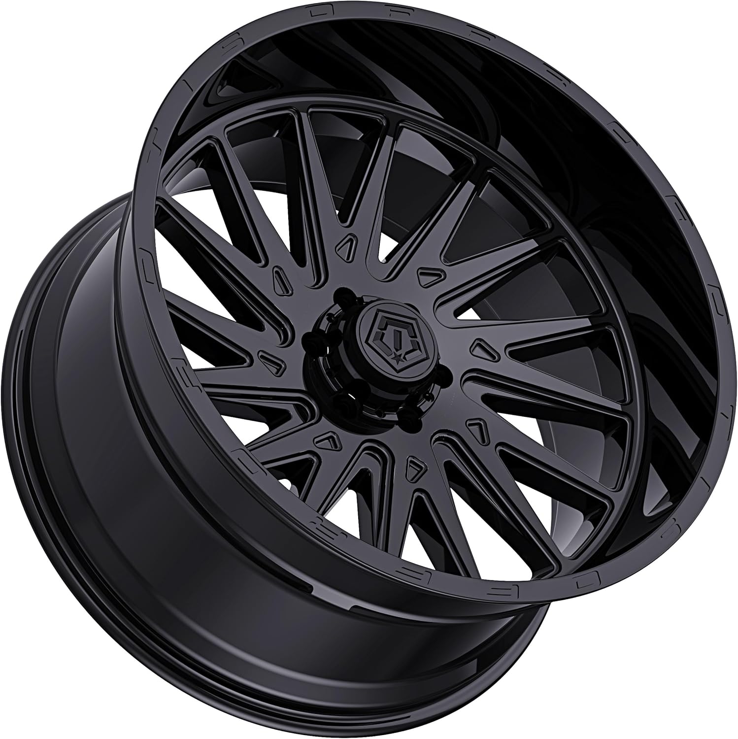 TIS 547B 22X12 Gloss Black Wheel - 6X135 / 6X5.50 Bolt Pattern, 44mm Offset (547B-2226844)
