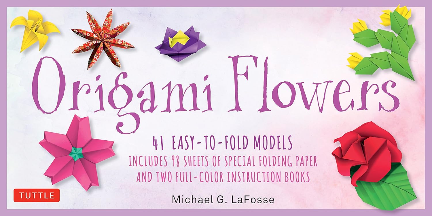 Origami Flowers Kit 41 Easytofold Models Includes 98 Sheets of