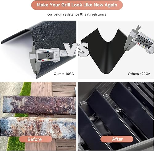 Miniatura 15 de Spirit E310 Parts 7636 Flavorizer Bars 69787 Quemador de parrilla para Weber Spirit y Spirit II Serie 300 E310 E320 E330 S310 S320 S330 con control