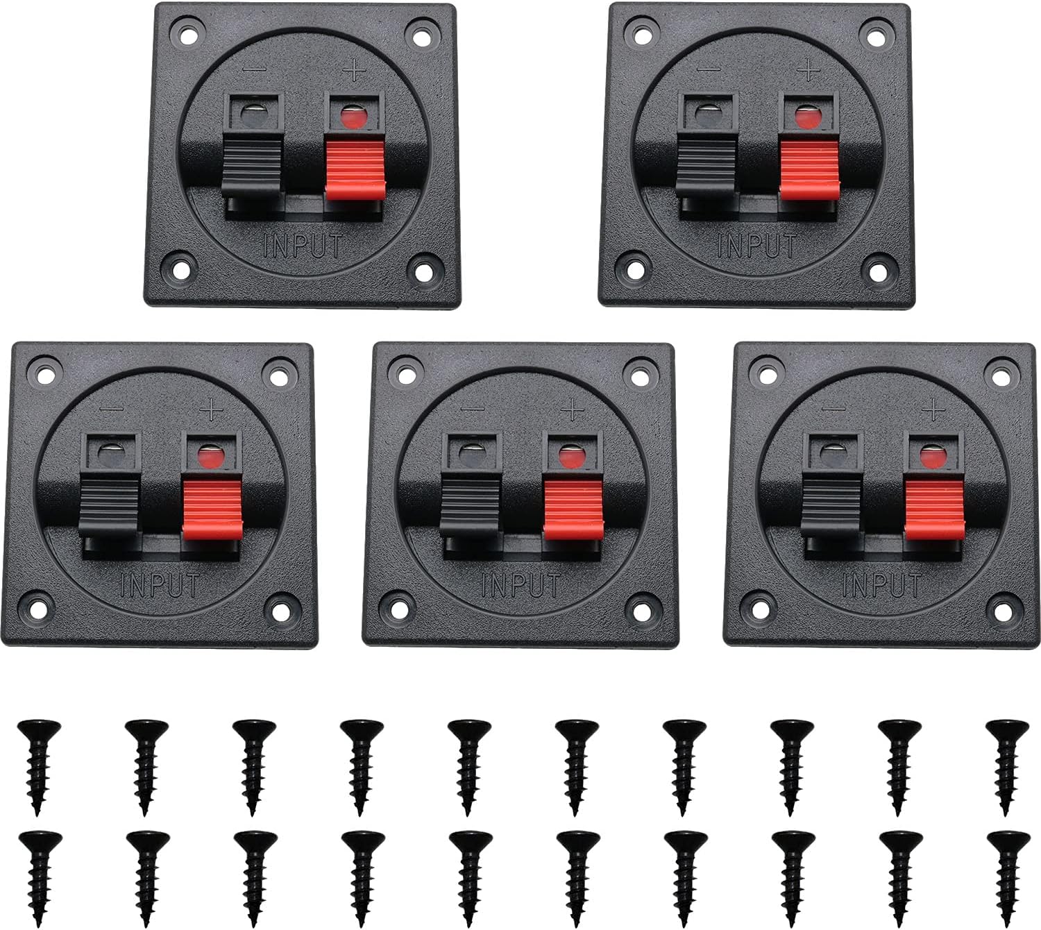 LUORNG 5PCS WP27 Square 2 Positions Audio Junction Box