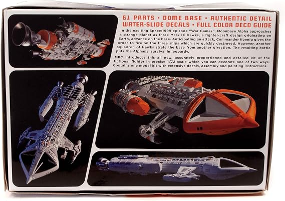 MPC Space: 1999 Hawk Mk IX 1:72 Scale Model Kit (MPC881)