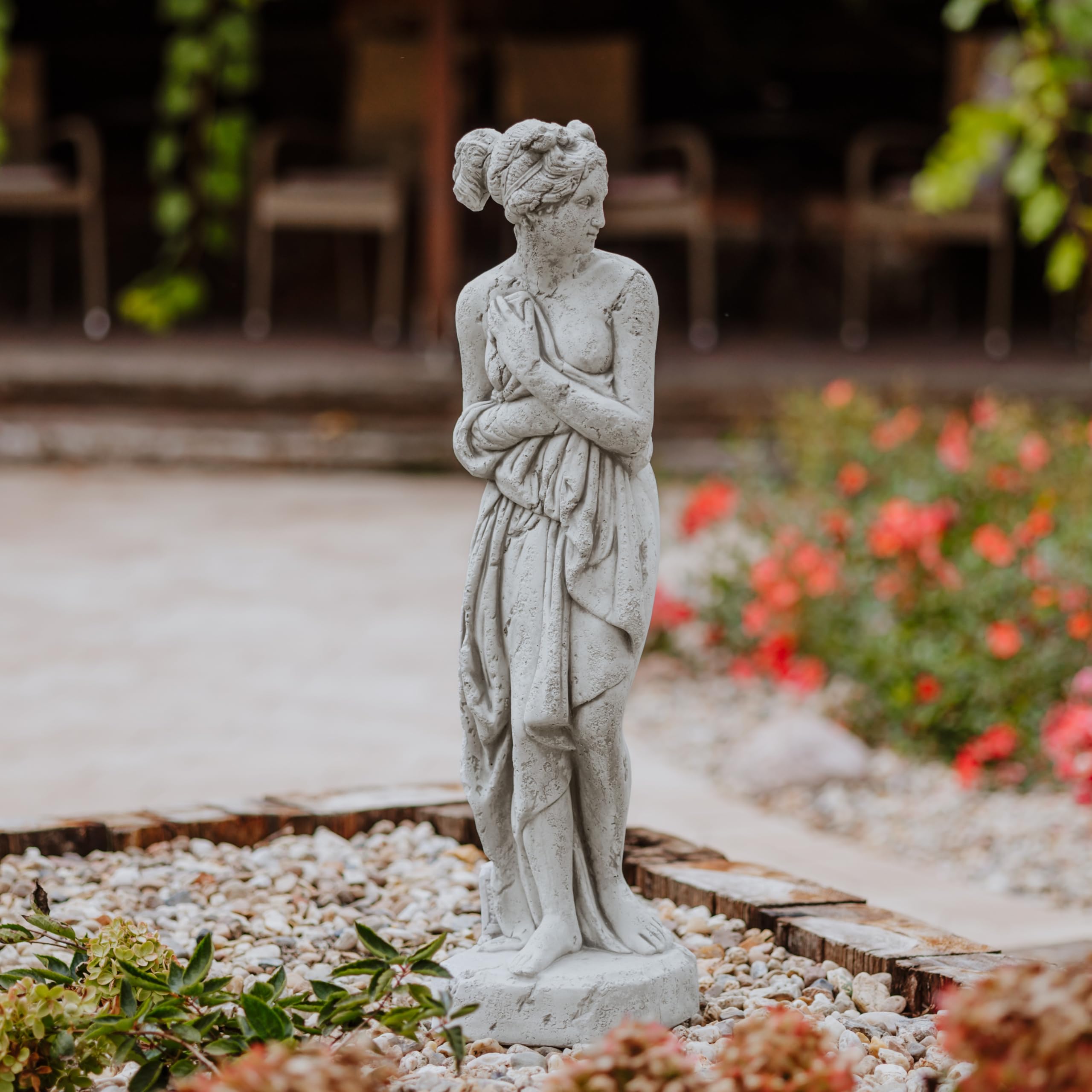 Venus Italica statue after Antonio Canova stone figure, 80 cm, 24 kg, frost-p...
