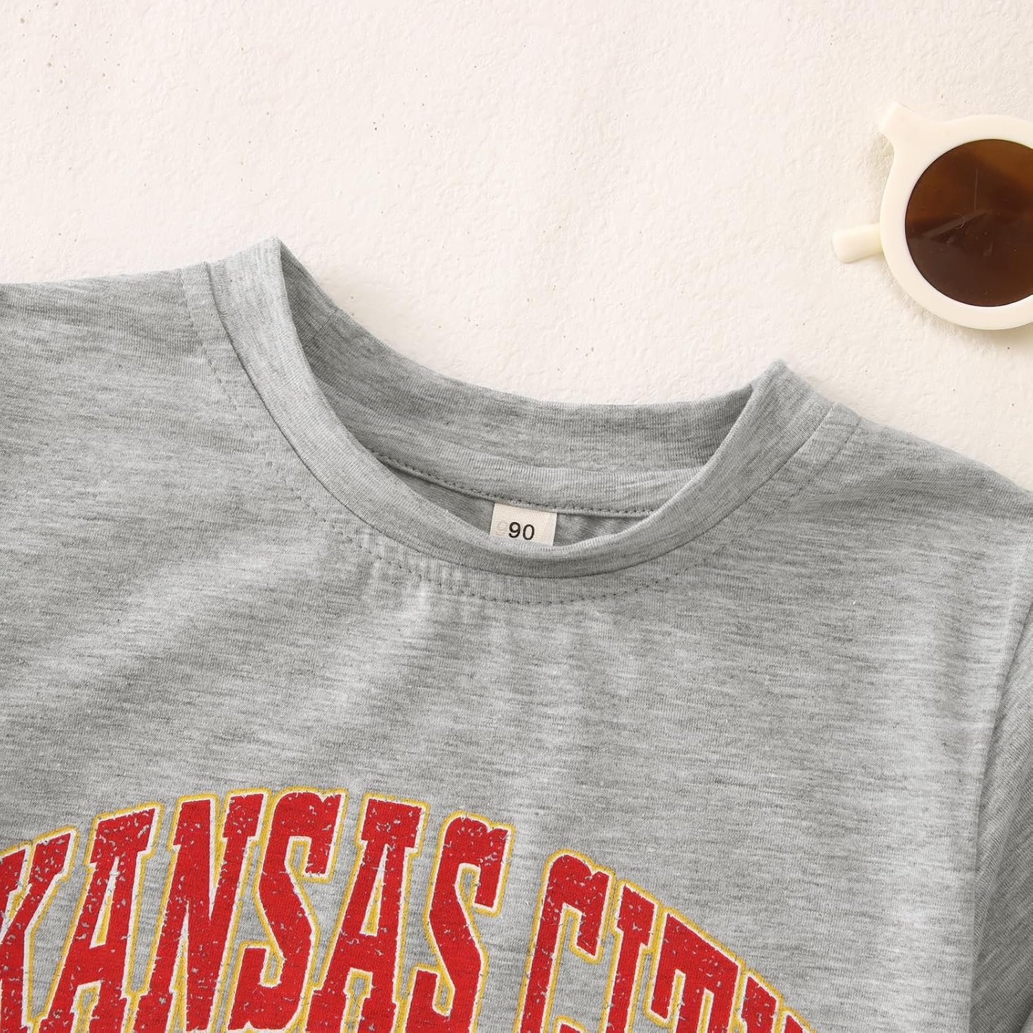 Football T-Shirt for Toddler Baby Boy Girl Football Games Outfit Kids Funny Print Summer Short Sleeve Graphic Tees - Image 6