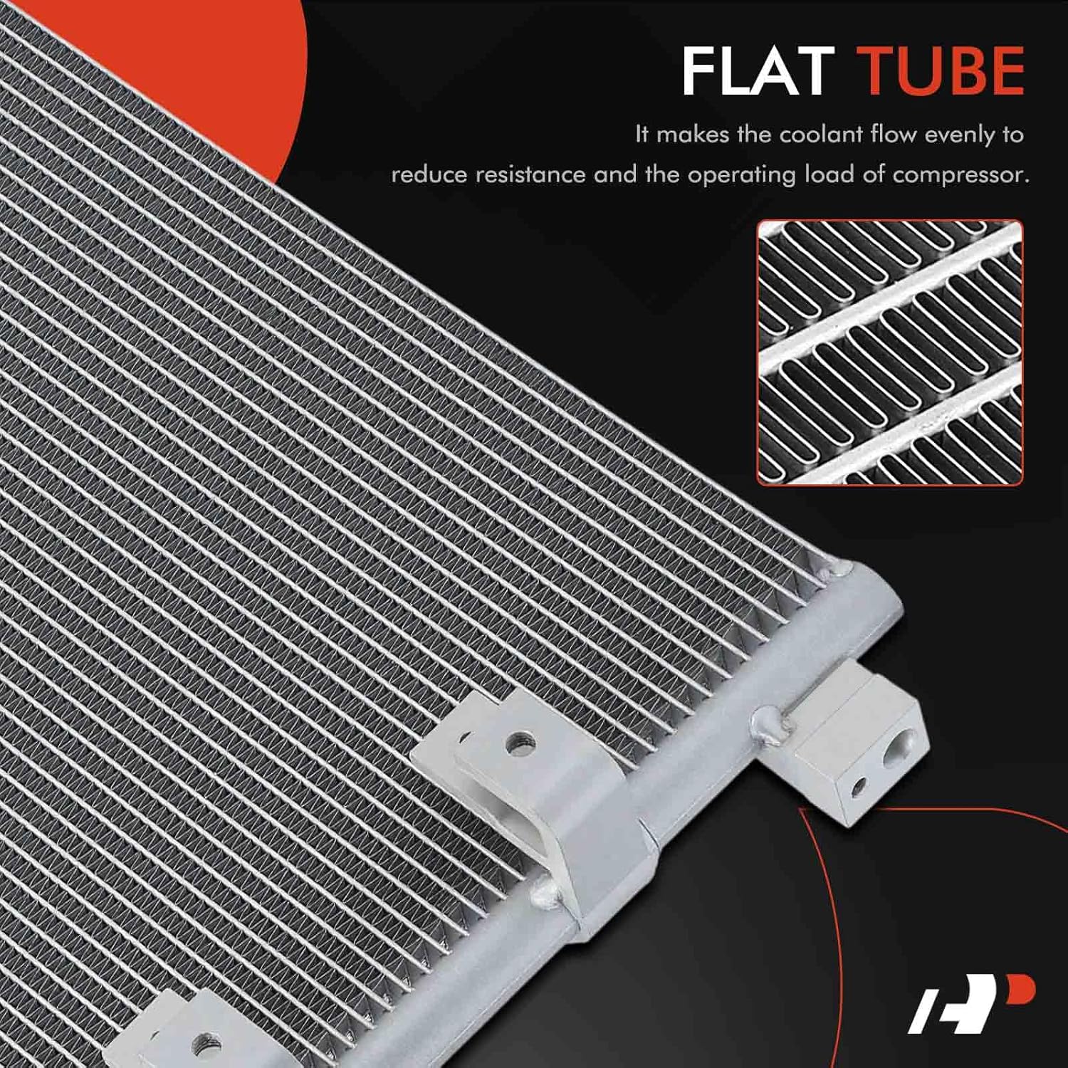 A-Premium Air Conditioning A/C Condenser Compatible with Mitsubishi Fuso FE 1987-2004, FE120 2005, FE140 2006-2007, FE145 FE145CC FE180 2005-2011