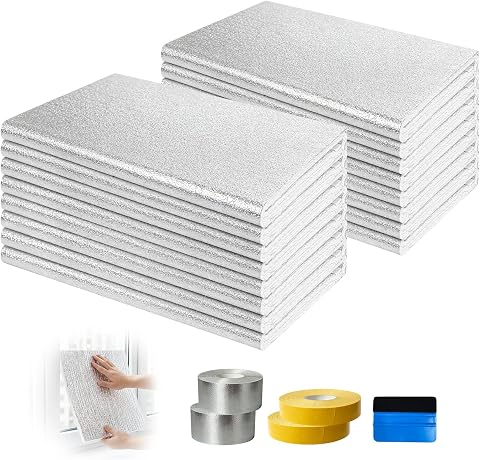 Garage Door Insulation Kit, Pre-Cut 6MM Thick EPE Foam with Double Aluminum Foil
