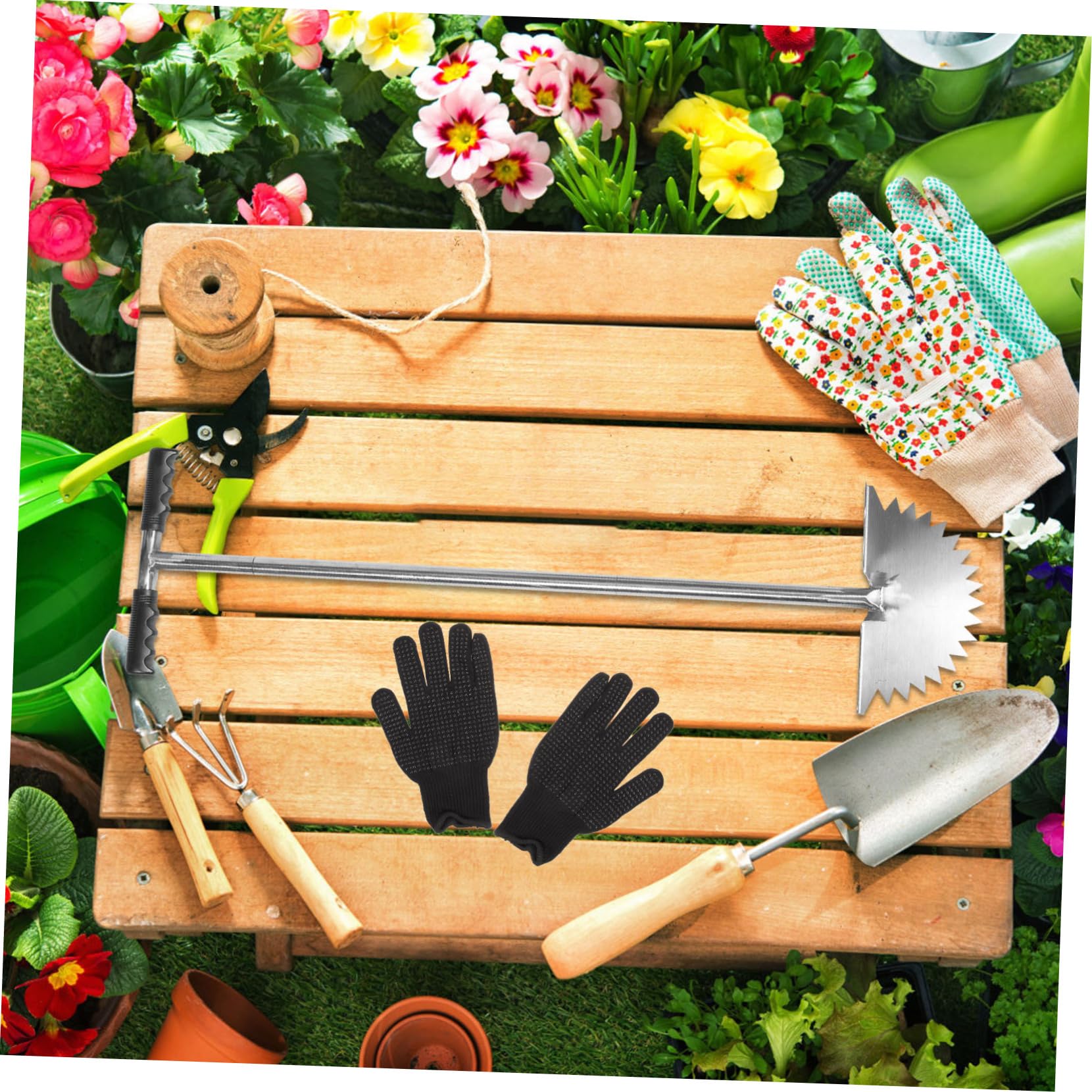 BESPORTBLE Titolo Generato Strumento Per Bordatura Giardino Manuale Inossidabile Edger Manico Per Trimmare Prati e Aiuole Design Mezza Per Risultati Precisi e Sicuri