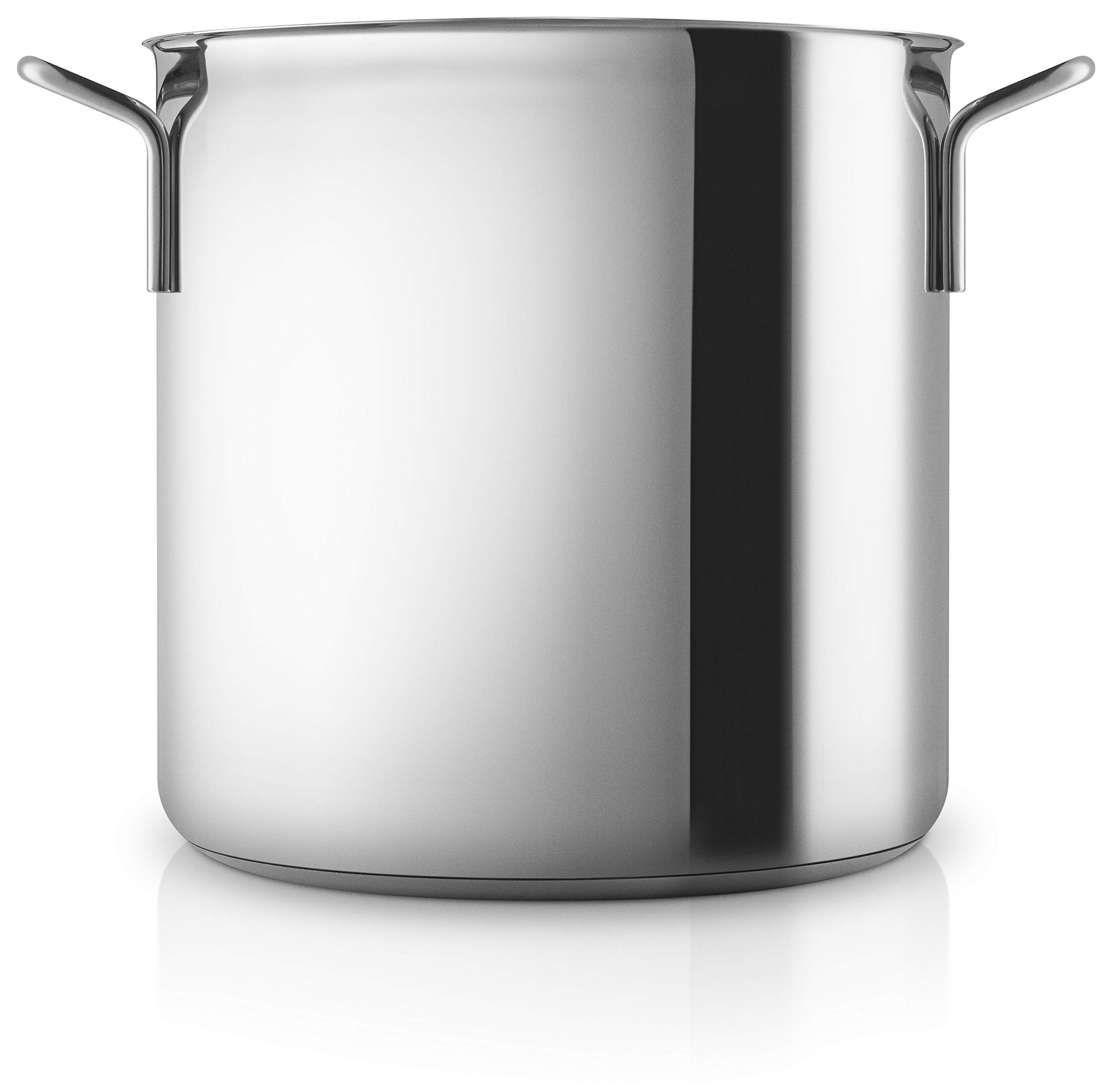 Eva Trio Casserole 10 l / 24 cm - Steel Base - Acier inoxydable pur, sans revêtement | Polished Steel