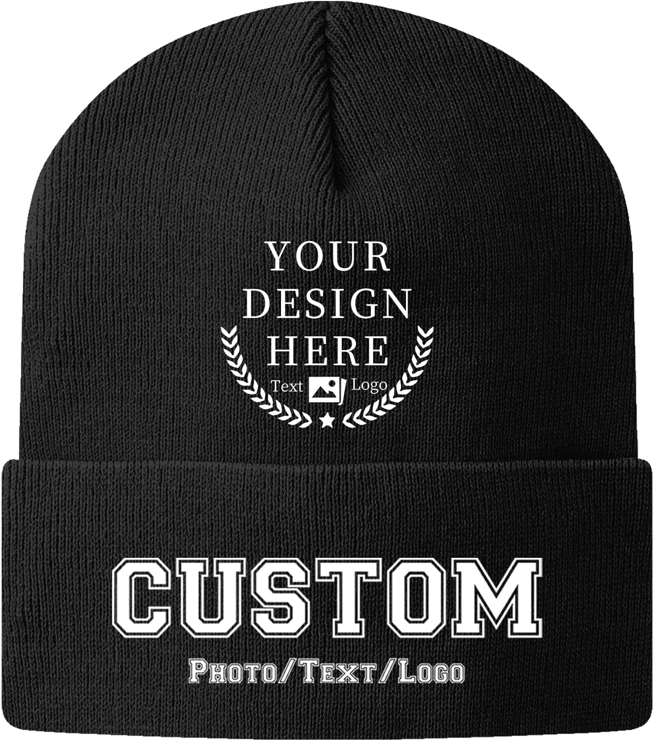 - Bulk Custom Beanie Custom Beanie Hat for Men Women Personalized Knitted Hats with Photo Text