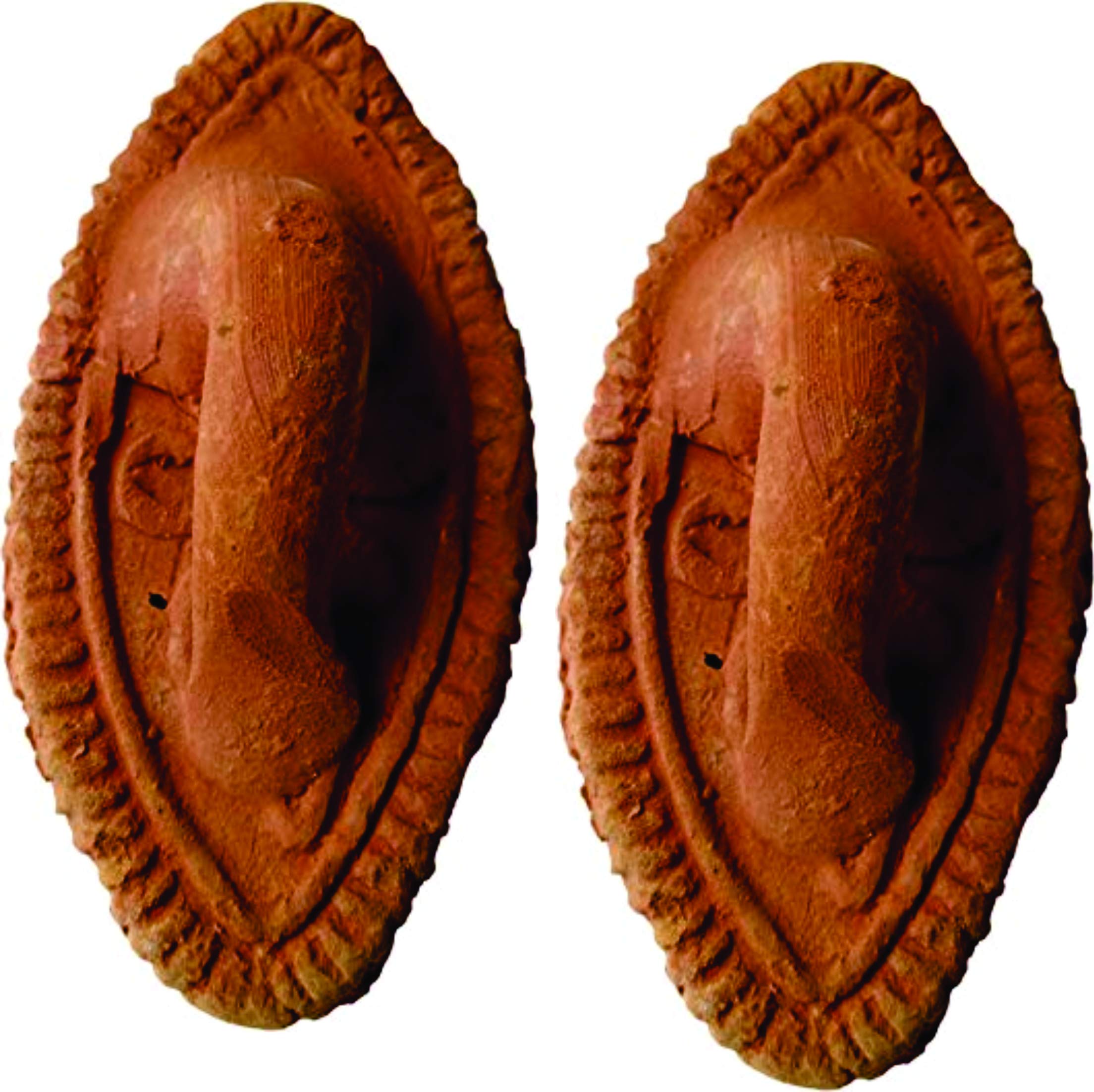 KUMHAAR MAS Kreations Earthen Type 1 Foot Callus Remover Pumice Stone -Set of 2