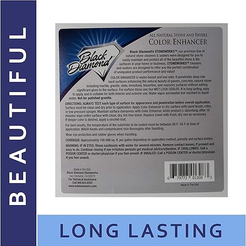 Miniatura 2 de Sellador potenciador de color para piedra y adoquines totalmente naturales. Mármol, travertino, piedra caliza, granito, pizarra, hormigón, lechada,