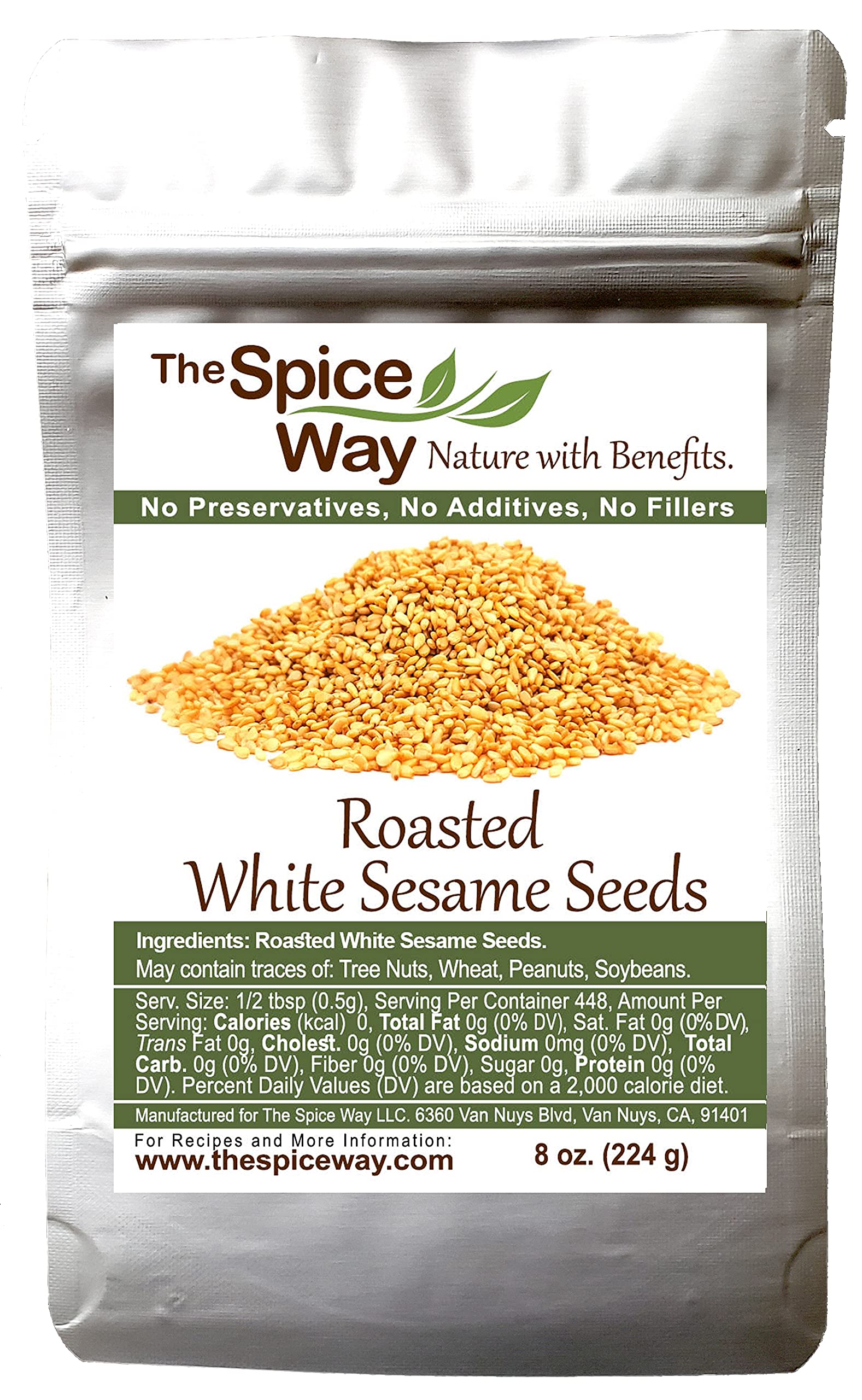 The Spice WayRoasted White Sesame Seeds - 8 oz