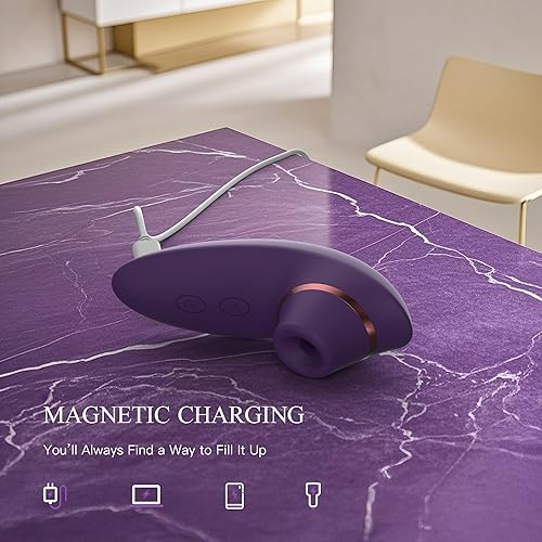 Miniatura 6 de Juguetes para adultos, vibrador de succión de consolador – Estimulador de clítoris 2 en 1 con 9 modos de succión y vibración para mujeres, pezón de