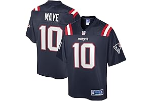 Men's Drake Maye Navy New England Patriots Team Player Jersey