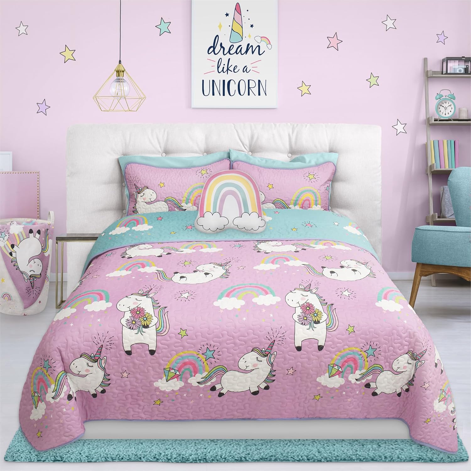 Quilts for Twin Bed Unicorn Bedspreads Soft Bed Summer